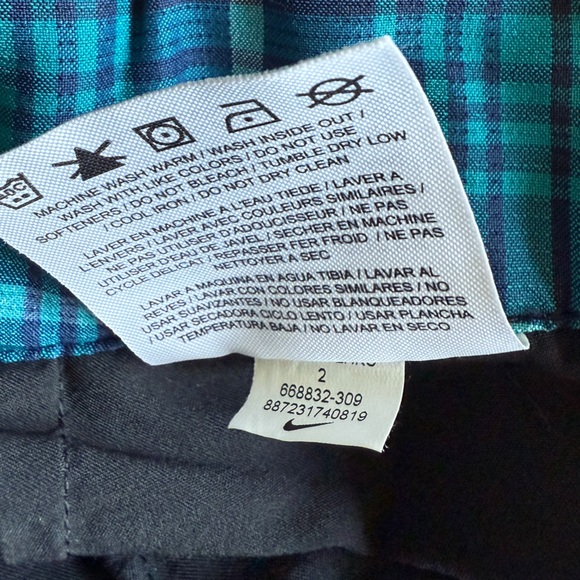 Nike Dri-Fit Women’s Performance Tour Plaid Tartan Golf Skort Size 2 - Picture 9 of 9